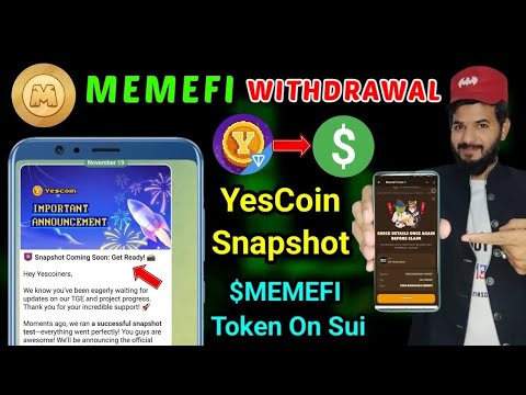 Memefi Deposit $MEMEFI Token ｜ Yescoin Snapshot Coming soon ｜ Bool network Snapshot 1,Memefi airdrop