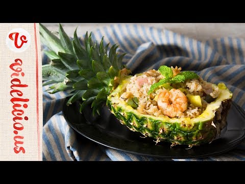 おうちで南国気分♪フルーティーな甘酸っぱさがやみつきのパイナップルチャーハン｜How to make Pineapple Fried Rice