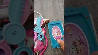 #satisfying#hello kitty toyes #unboxing #modern #meckupe #@dolls #toyes#Kitty#tiny #doctor set#short