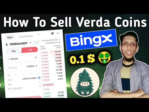 How to Sell Verda Coins on Bingex Exchange | Price & Trading Time Updates