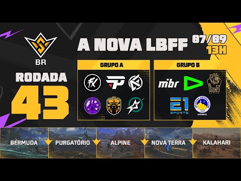 A NOVA LBFF🚨FFWS BR 🏆RODADA 43- GRUPOS A e B | LBFF 🚨 #FREEFIRE