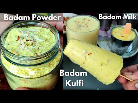 ఈ పొడితో బాదంపాలు కుల్ఫీ నిమిషాల్లో రెడీ...Badam Powder Recipe| Badam Milk recipe in telugu| Kulfi