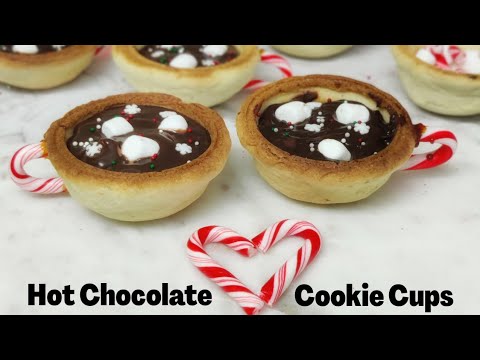 Hot Chocolate Cookie Cups | Sugar Spice