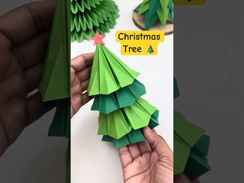 Paper Table Top Christmas Tree / 3D Paper Christmas Tree / Christmas Decoration Ideas / Paper Craft