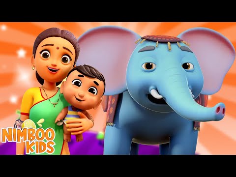 Hathi Mama Kahan Chale, हाथी मामा कहां चले, Elephant Cartoon Song and Video for Kids in Hindi