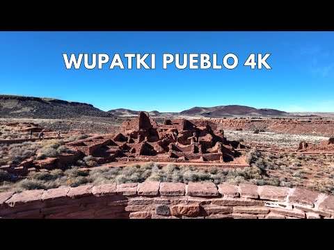 Wupatki Pueblo Walking Tour | Flagstaff Arizona National Monument 4K Walk Through