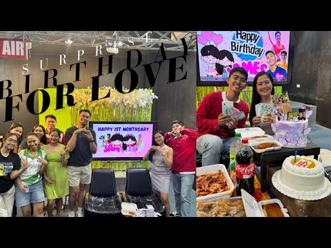 Surprise party for James! NAG UUMAPAW ANG BLESSINGS NG JAMDITH! 😍