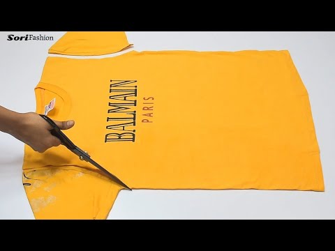 Unique Old Tshirt Ideas! Transformation Idea From Old Tshirt#DIY Idea From Men's Tshirt