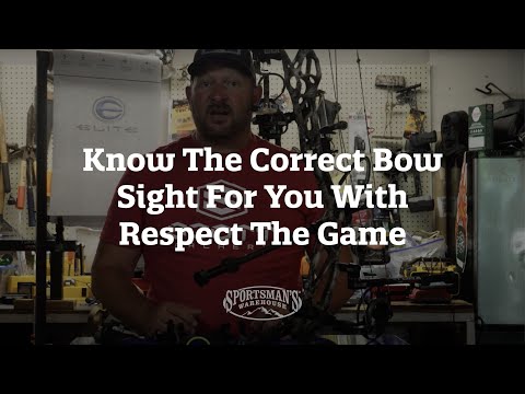 Know The Correct Bow Sight For You With Respect The Game