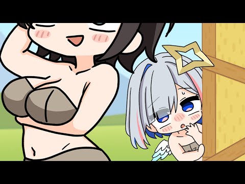 They’re talking about boobs… How lewd【Hololive AnimatedClip/Eng sub】【 Subaru/Kanata/Mio/Okayu】