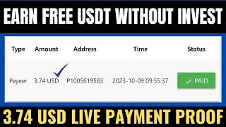 How to Earn free usdt 2023 | Free income site 2023, How to make Money online