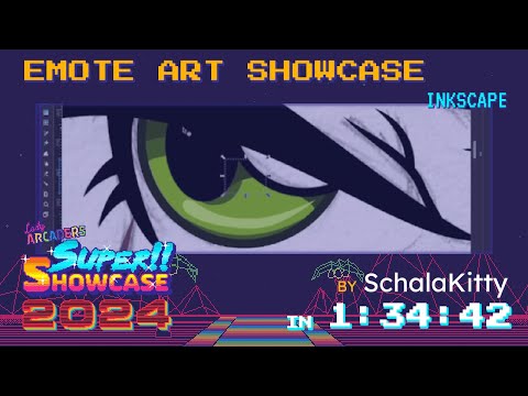 #LASS2024 - Emote Art Showcase (Inkscape) in 1:34:42 [w/ SchalaKitty]