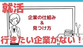 【就活講座】企業の見つけ方と仕組み