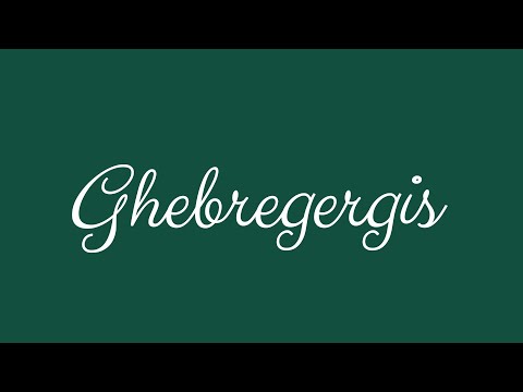 ✎ Ghebregergis ✎ English Cursive Handwriting Tutorial