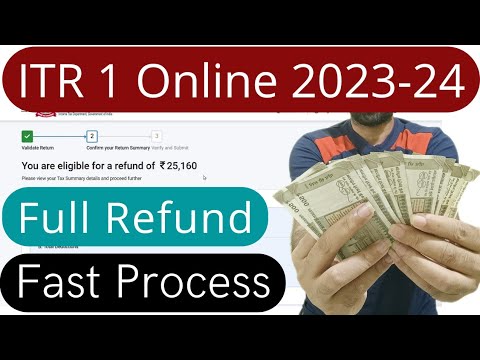 Income Tax Return(ITR 1) filing online 2023-24 for salaried person | How to file ITR in hindi