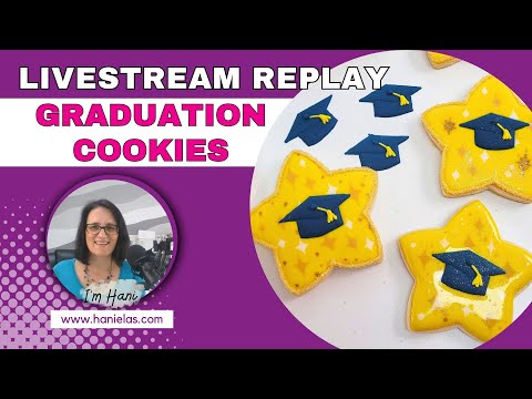 Graduation Star Cookies - Live Cookie Decorating |Episode 212|