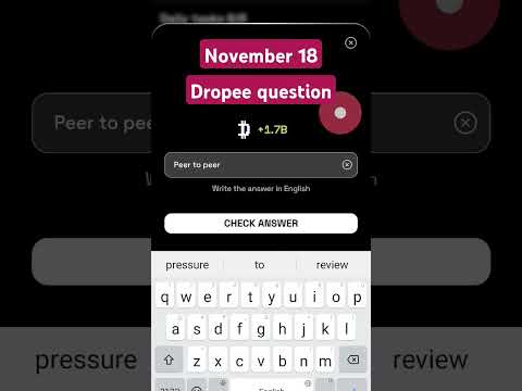 Dropee question of the day code 18  November | Dropped question of the day code | Dropee Code