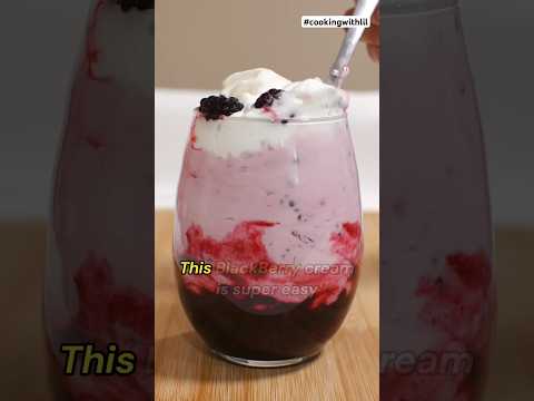 Creamy Blackberry Desserts #shorts