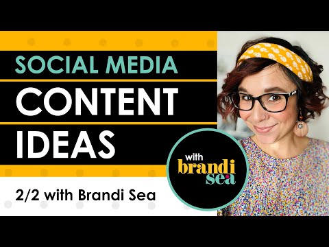 Social Media Content Ideas for Graphic Designers with Brandi Sea