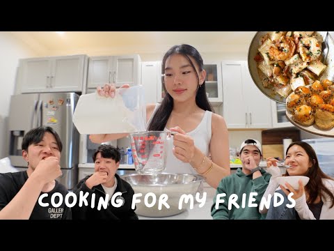 cooking a 3 course meal for my friends