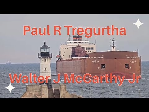 Paul R Tregurtha & Walter J McCarthy Jr arrived in Duluth 11/18/2024