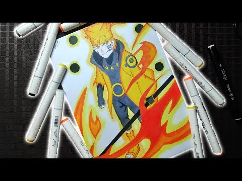 Drawing Naruto Six Path Sage Mode - Naruto Shippuden