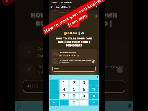 How to start your own business from zero | Memefi youtube video code | Memefi secret code #memefi