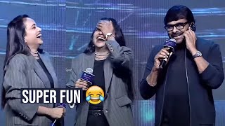 Megastar Chiranjeevi Super Fun with Anchor Suma | Telugu DMF #Originday Event | Manastrs