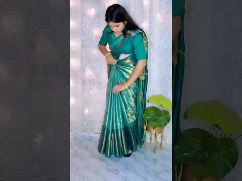 Silk saree draping tutorial for slim look | step by step silk saree draping#sareedrapping #silksaree