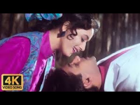 माधुरी दीक्षित Romantic Song - देखा है पहली बार 5K | Saajan Movie Song | Alka Yagnik & SPB