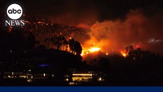 Sunset Fire breaks out overnight in Hollywood Hills