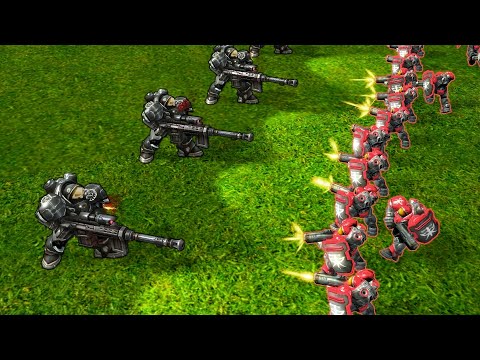 40 Raynors. 500 Marines. Who survives? [Daily StarCraft Brawl]