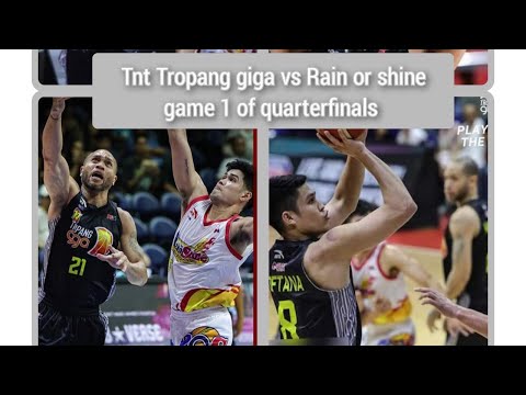 Rain or shine tinambakan ng Tnt tropang giga sa game 1 ng best of 3series ng QuarterFinals #pba#tnt