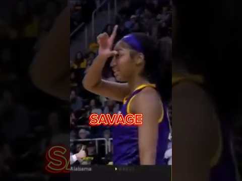 🔥👀 #AngelReese "SAVAGE" Taunt! #ncaatournament #ncaabasketball #collegebasketball #viral #shorts