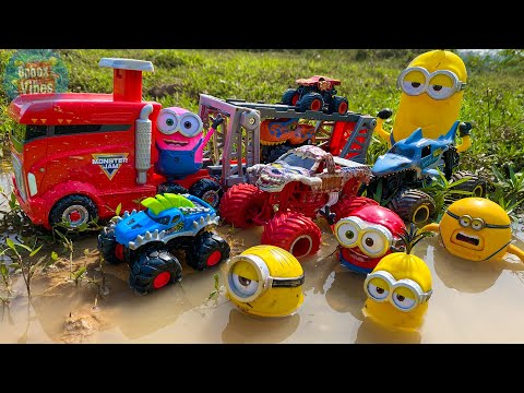 Satisfying with Unboxing HOTWHEEL Accident & CLEAN UP Muddy DESPICABLE ME 4 Toys #minionstoys