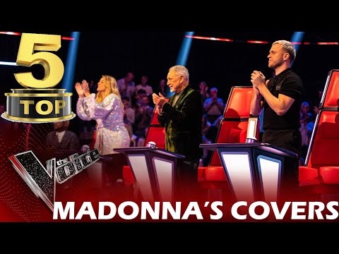 TOP 5 MADONNA'S COVERS ON THE VOICE | BEST AUDITIONS