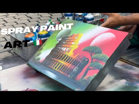 Amazing Street Artist | Spray Paint Art 2023 | Spray Art | Spray painting Art Colosseo Roma Italy