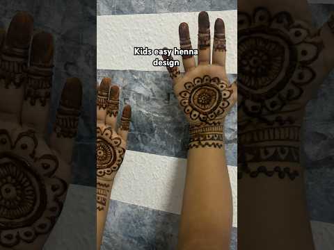 Kids easy henna design