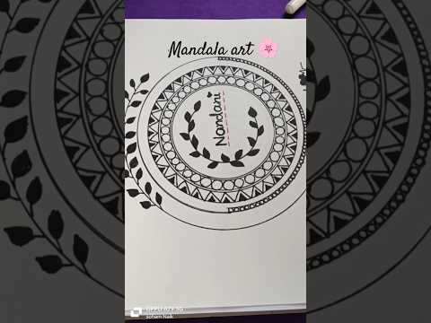 Mandala art with customised Name #youtubeshorts #shorts #subscribe