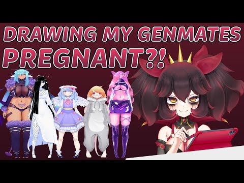 【Drawing My Genmates Pregnant】Cursed stream, you've been warned x 🦑🛐【VAllure】