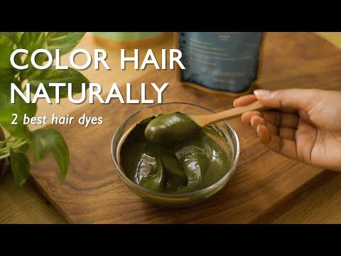 Color hair naturally and turn grey hair to black with 2 best hair dyes