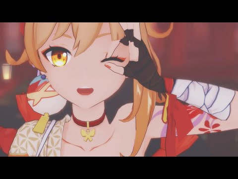 [MMD/Genshin Impact] Yoimiya - ネガイボシ