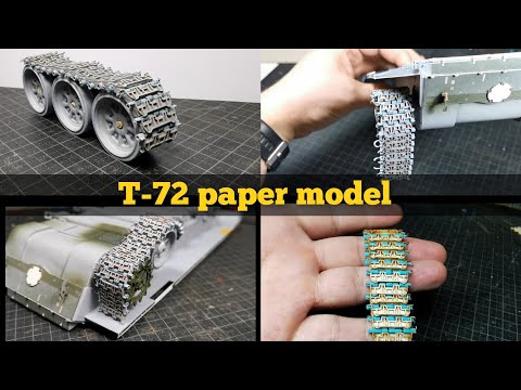 #7 T-72 paper model (part 7) 1/25