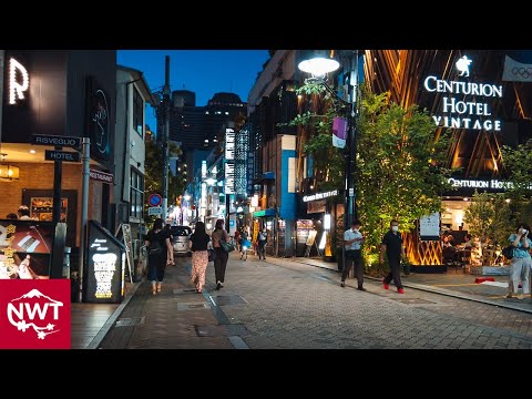 Evening Ride In Tokyo Akasaka And Roppongi 4K July, 2020