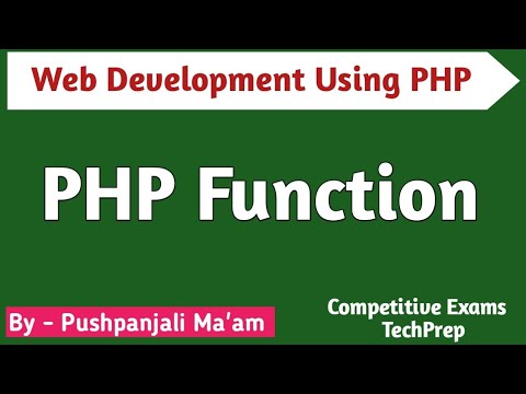 Lec - 1.14 PHP Function in Hindi