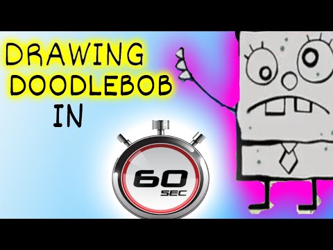 How I Draw DoodleBob In 60 Seconds