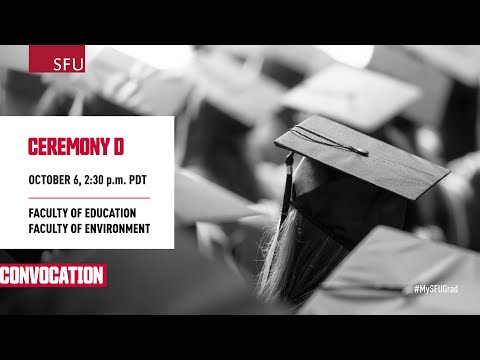 SFU June 2023 Convocation Ceremony D - Closed Captioning