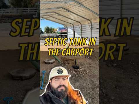 Septic tank’s in the carport #shorts