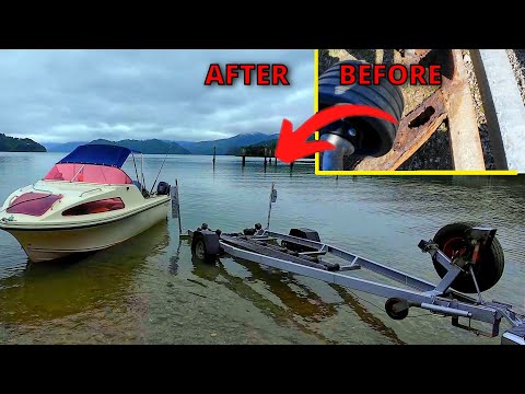 Building a new Axle / Restoring a Rusty Boat Trailer / Fishing in the Marlborough Sounds NZ