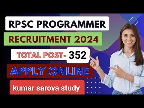 rpsc programmer vacancy 2024|rpsc programmer vacancy 2024 form fill up|rajsthan programmer vacancy..